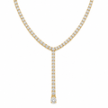 Jahzara Tennis Lariat Necklace — Short Necklace