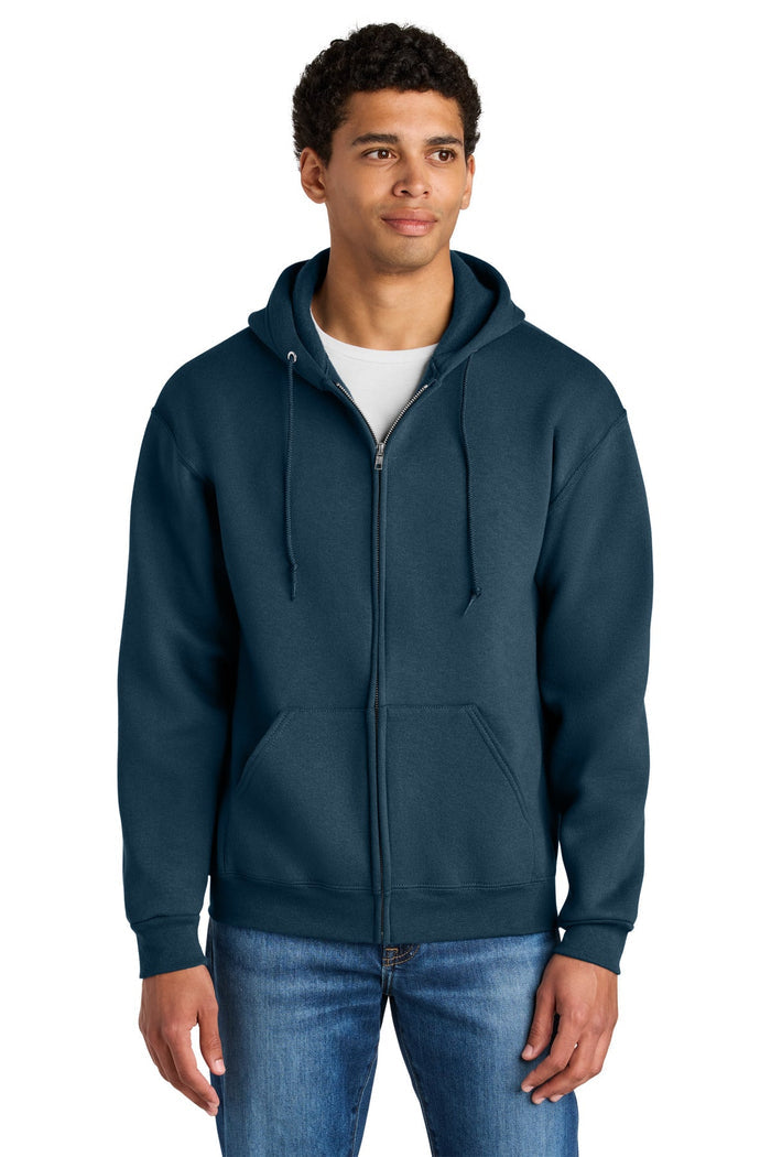 Jerzees Z12M Rugged Unisex Full-Zip Hooded Sweatshirt