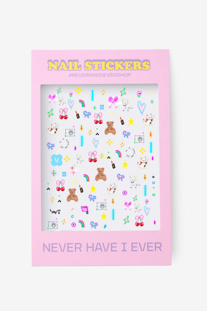 Just Being Cute Nail Stickers by Vyolet Jin