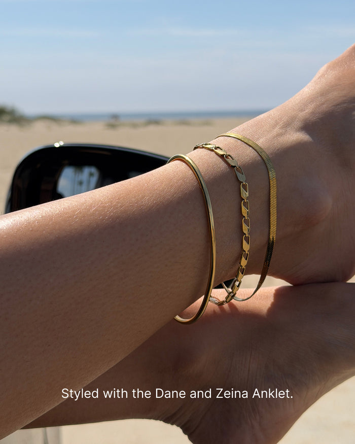 JENNY BIRD waterproof Kate Anklet Gold Ankle Bracelet For Women