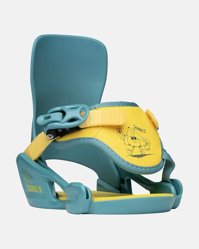 Kids Happy Mountain Snowboard Binding | Jones Kids Happy Mountain Snowboard Binding Jones Snowboards High Performance 7630949111678 J.26.BNU.KIO.BU.XXS.1
