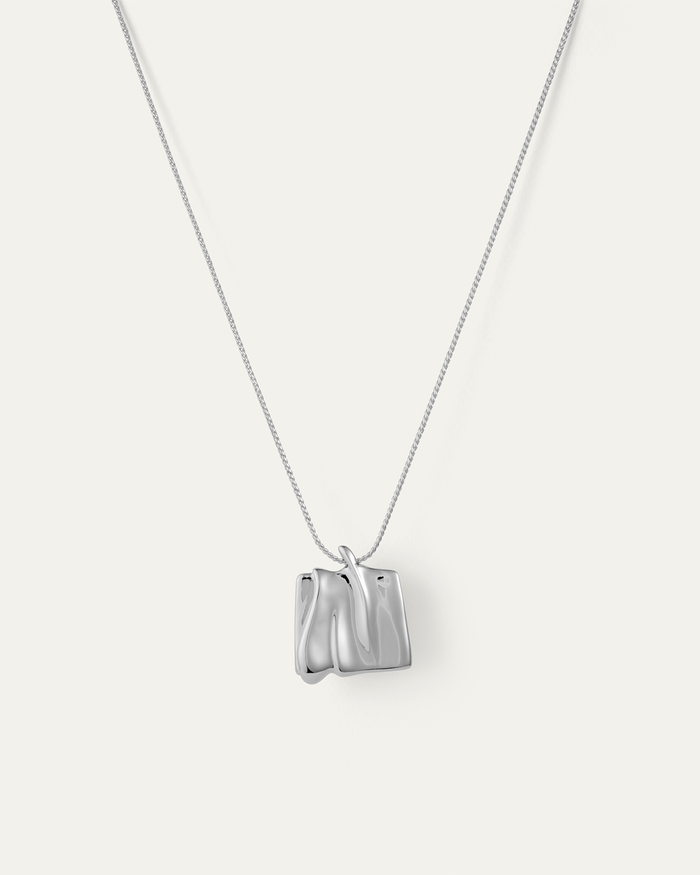 JENNY BIRD Large Sundra Pendant Necklace Silver Pendant Necklace For Women