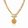 Layered Toggle Chain Necklace