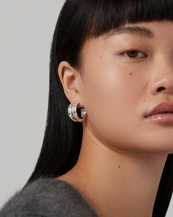 JENNY BIRD Lennon Hoop Earrings Silver Hoop Earrings For Women