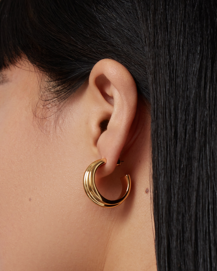 JENNY BIRD Lennon Hoop Earrings Gold Hoop Earrings For Women