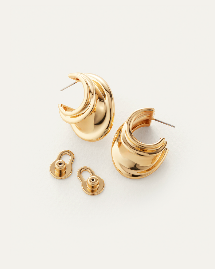 JENNY BIRD Leona Hoop Earrings Gold Hoop Earrings For Women