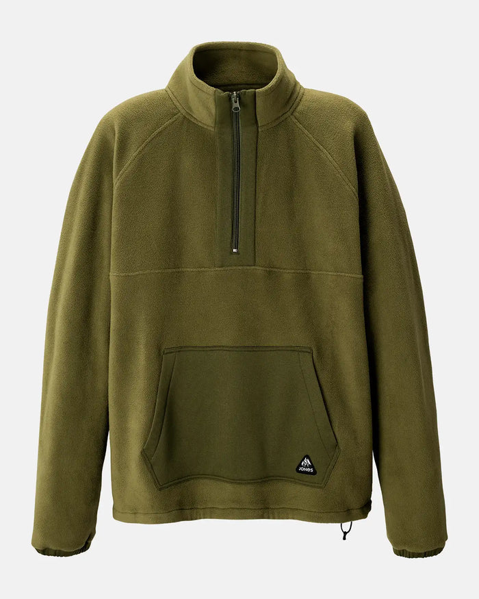 Lodge Half Zip Recycled Fleece Pullover | Jones Lodge Half Zip Recycled Fleece Pullover Jones Snowboards High Performance