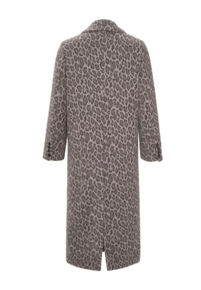 Long Faux Fur Coat Bianca - Leopard