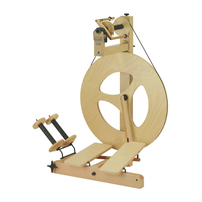 twine rack on double treadle wheel