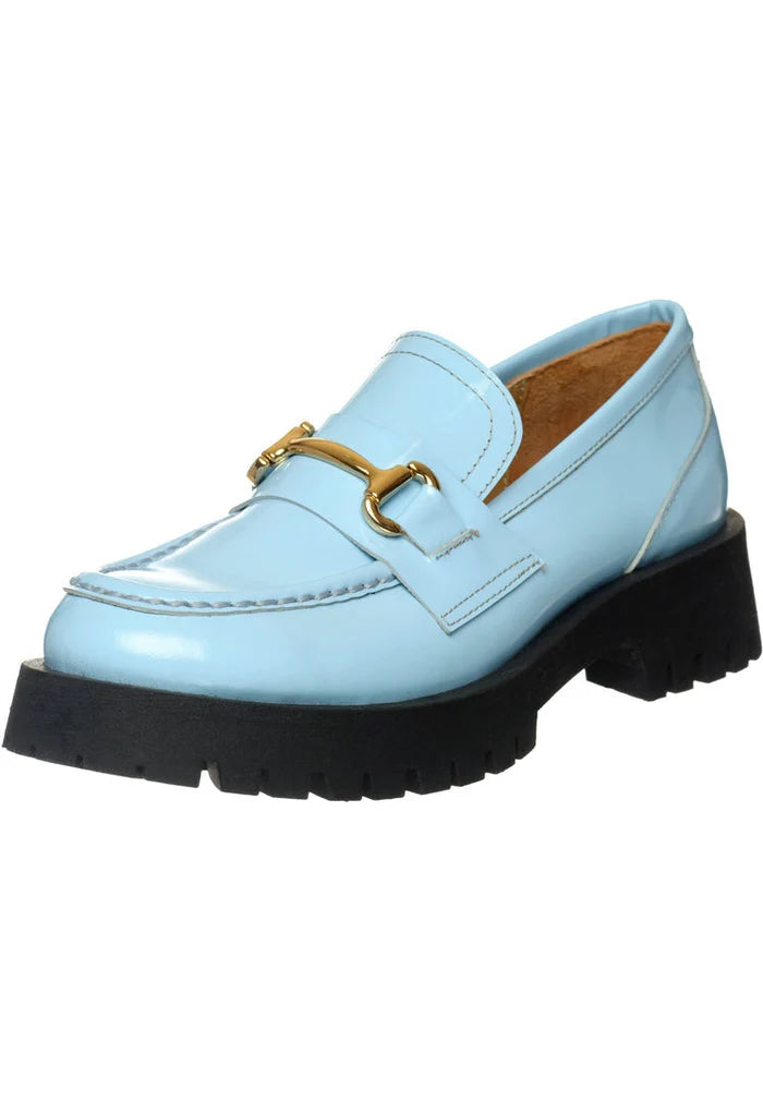 Step out in style with these luxurious Luxe Glide Gold-Bit Loafers in Josephine Blue - the perfect blend of sophistication and comfort. Elevate your look with these elegant blue loafers adorned with gold bits. Experience the epitome of luxe footwear.