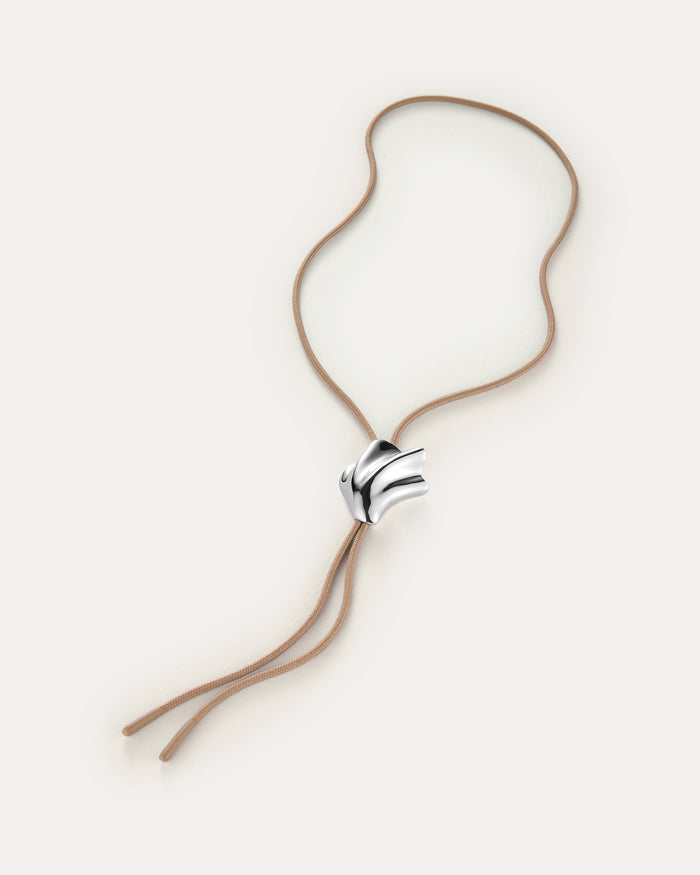 JENNY BIRD Lydia Bolo Tie Silver Bolo Tie For Women