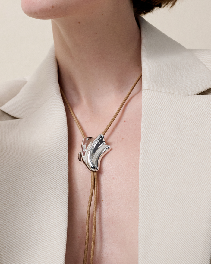 JENNY BIRD Lydia Bolo Tie Silver Bolo Tie For Women