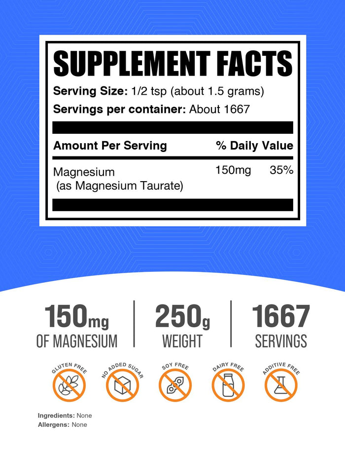 MAGTAU Powder 250g Label