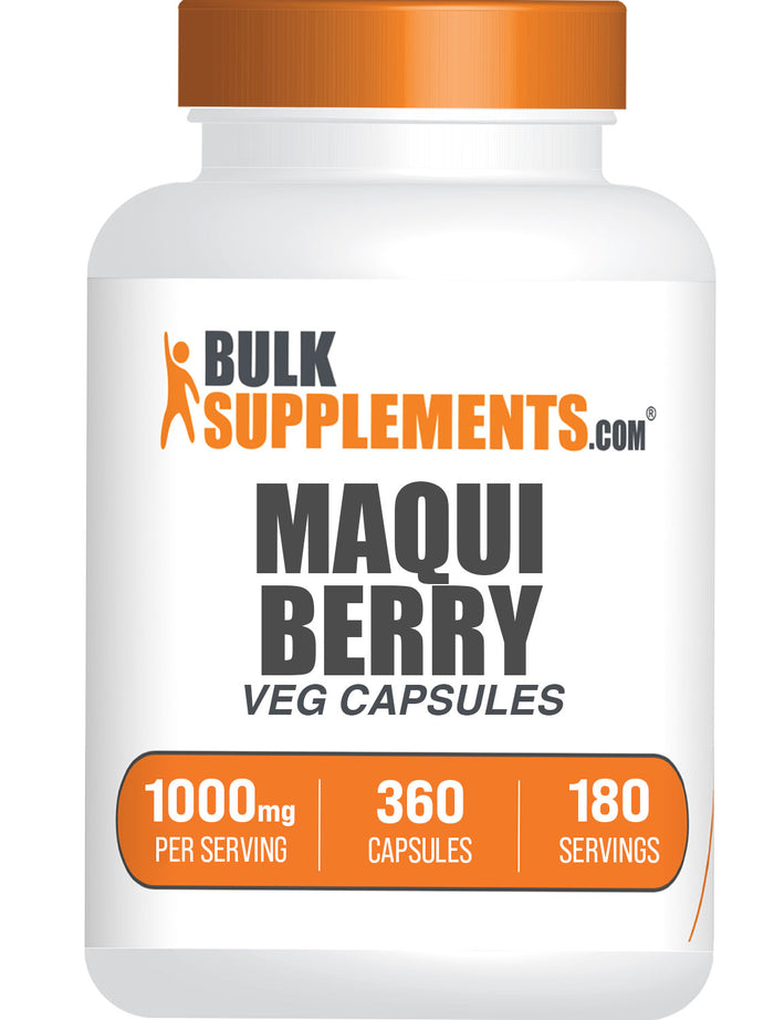 BulkSupplements.com Maqui Berry 240 capsules bottle image