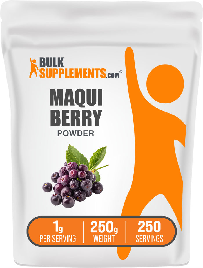 BulkSupplements.com Maqui Berry Powder 250g bag image