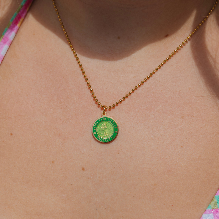 Medium - Gold / Palm Green