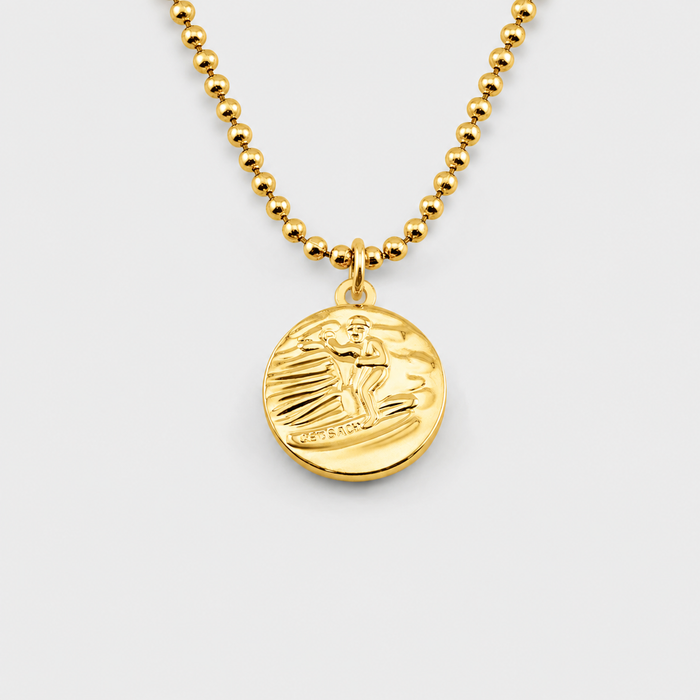 Medium - Gold / Palm Green