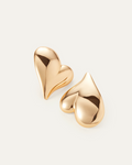 JENNY BIRD Mega Art Heart Button Earrings Gold Button Earrings For Women
