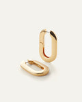JENNY BIRD Mega U-Link Hinged Gold Waterproof Hoop Earrings For Women