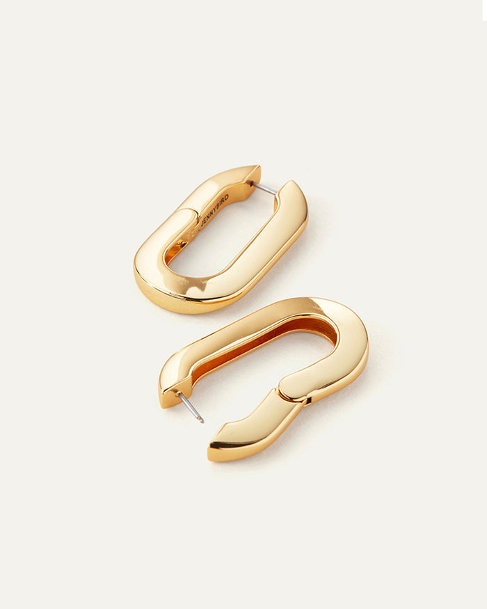 JENNY BIRD Waterproof Mega U-Link Earrings Gold Earrings For Women