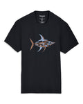 M's Abstract Salt T-Shirt Pinboard Front Black