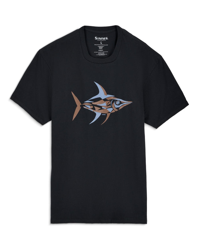 M's Abstract Salt T-Shirt Pinboard Front Black