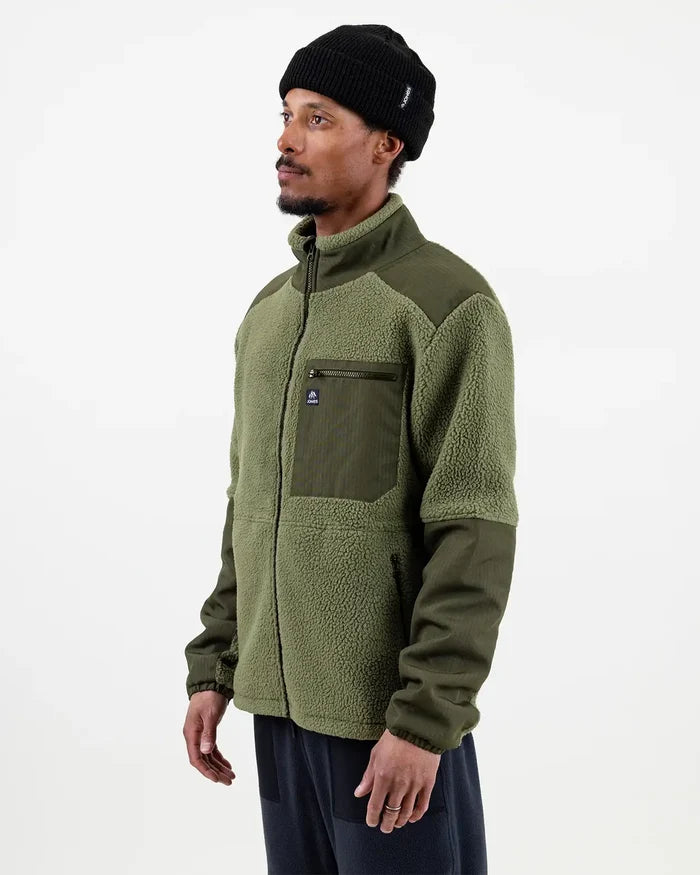 Men’s Base Camp Recycled Fleece Jacket | Jones Men’s Base Camp Recycled Fleece Jacket Jones Snowboards High Performance