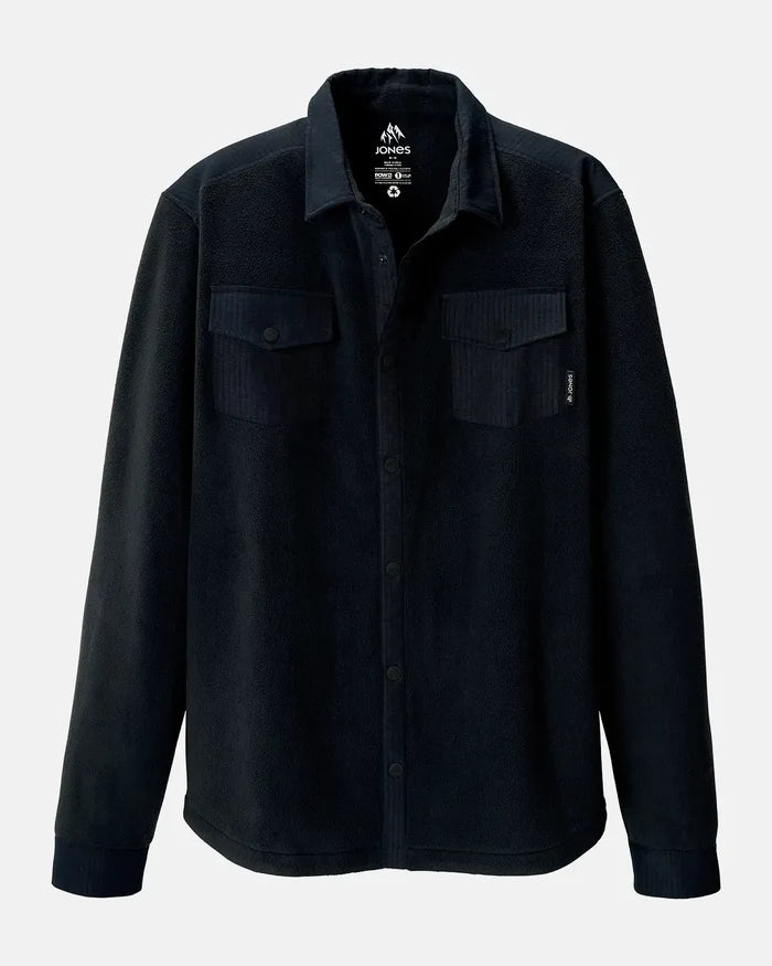 Men’s December Recycled Fleece Shirt | Jones Men’s December Recycled Fleece Shirt Jones Snowboards High Performance