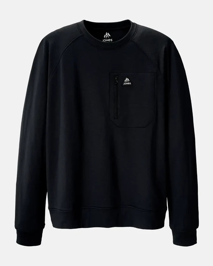 Men’s Flagship Recycled Grid Fleece Crew | Jones Men’s Flagship Recycled Grid Fleece Crew Jones Snowboards High Performance