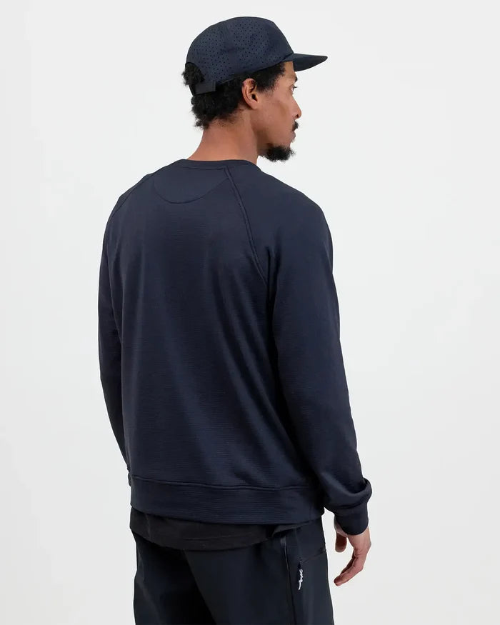 Men’s Flagship Recycled Grid Fleece Crew | Jones Men’s Flagship Recycled Grid Fleece Crew Jones Snowboards High Performance