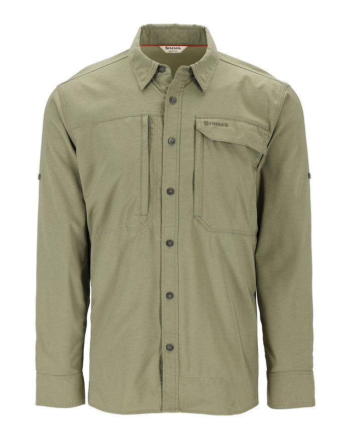 M's Guide Bugstopper LS Shirt Pinboard Front Willow Heather