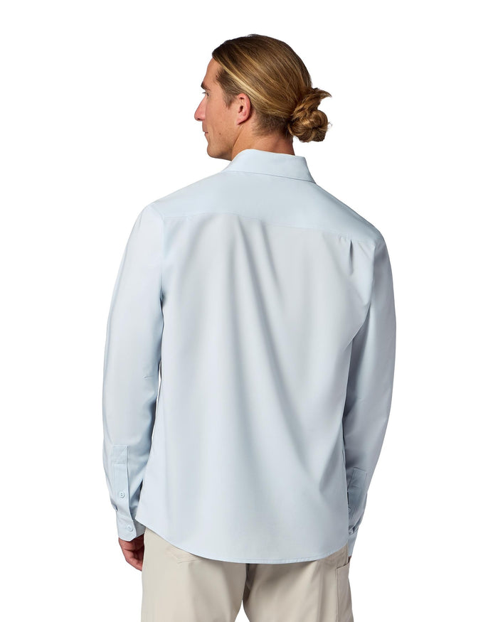 M's Launch LS Shirt Model Back