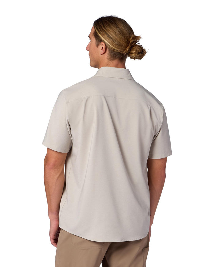 M's Launch SS Shirt Model Back