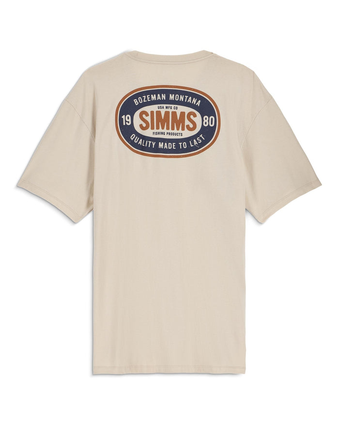 M's Quality Seal T-Shirt Pinboard Back Natural