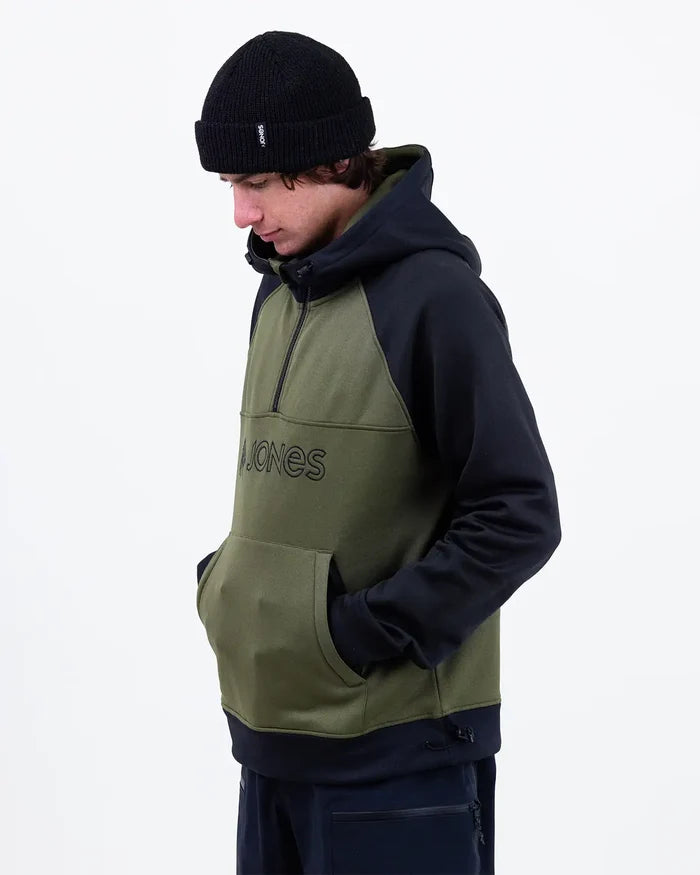 Men’s Recycled Fleece Riding Hoodie | Jones Men’s Recycled Fleece Riding Hoodie Jones Snowboards High Performance