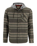 13562-1267-Santee-Flannel-Hoody-Mannequin-F24-Front Hickory/Dolomite Blanket Stripe