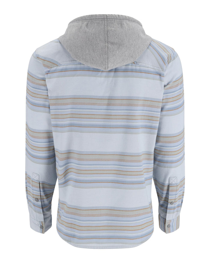 ms-santee-flannel-hoody White/Pale Pine Blanket Stripe