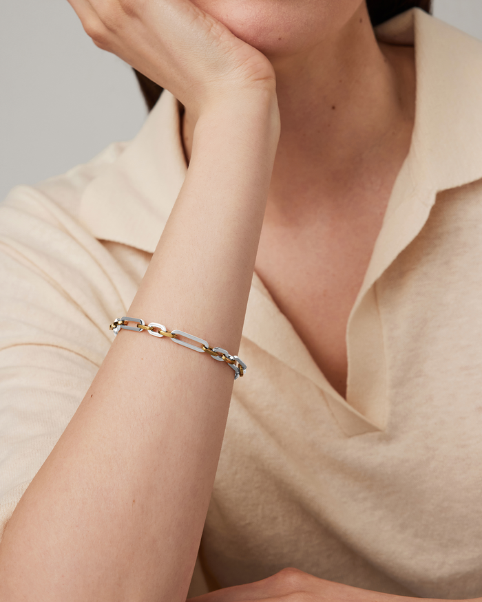 JENNY BIRD Waterproof Mercer Bracelet Two Tone Bracelet For Women