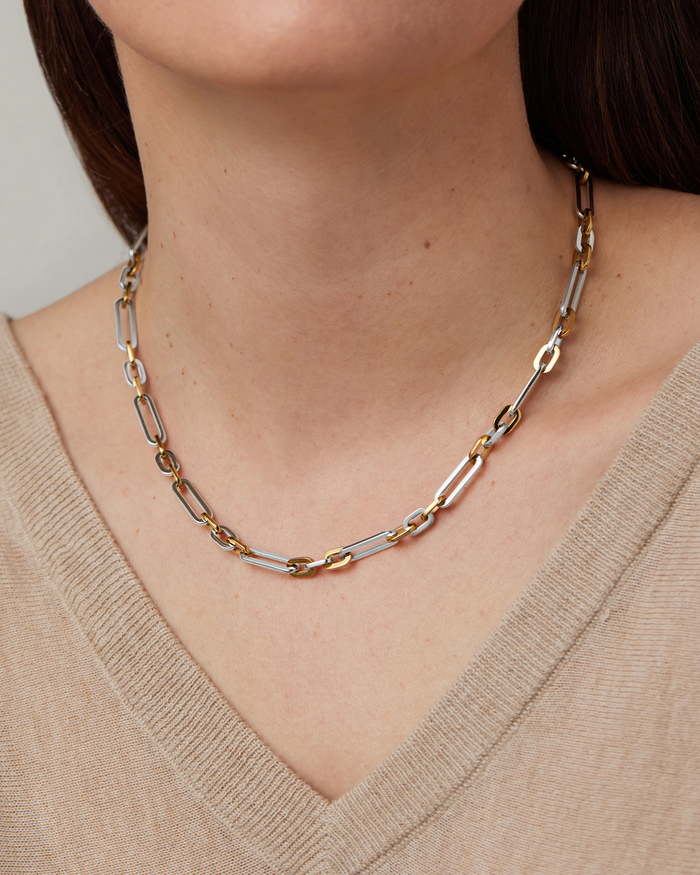 JENNY BIRD Waterproof Mercer Chain Two Tone Chain For Women