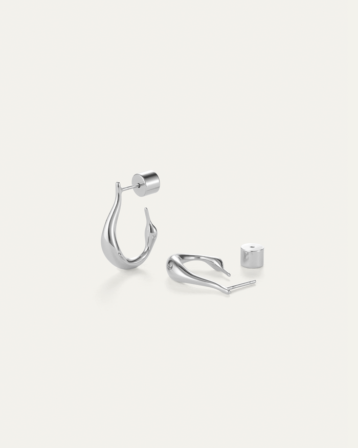 JENNY BIRD Mini Colette Hoop Earrings Silver Hoop Earrings For Women