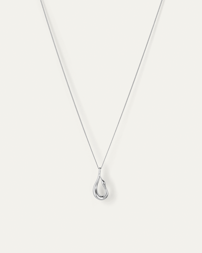 JENNY BIRD Mini Egret Pendant Necklace Silver Pendant Necklace For Women