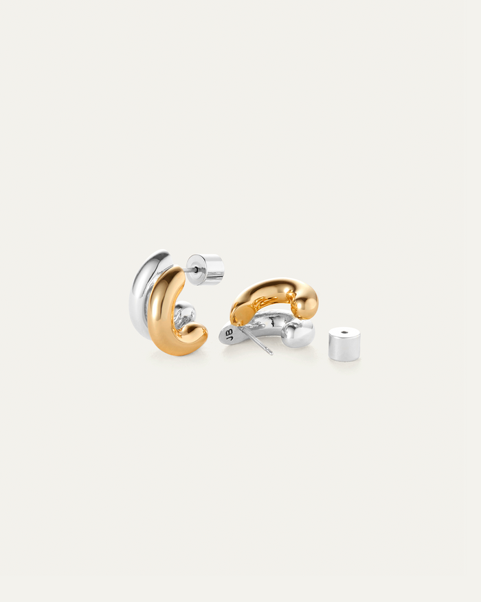 JENNY BIRD Mini Florence Earrings Two Tone Earrings For Women