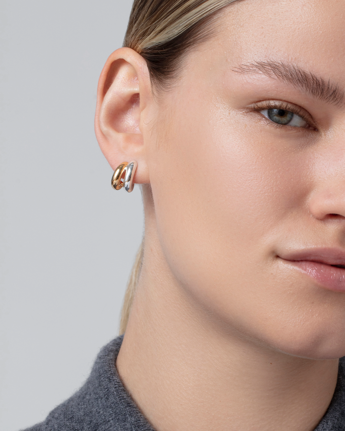 JENNY BIRD Mini Florence Earrings Two Tone Earrings For Women