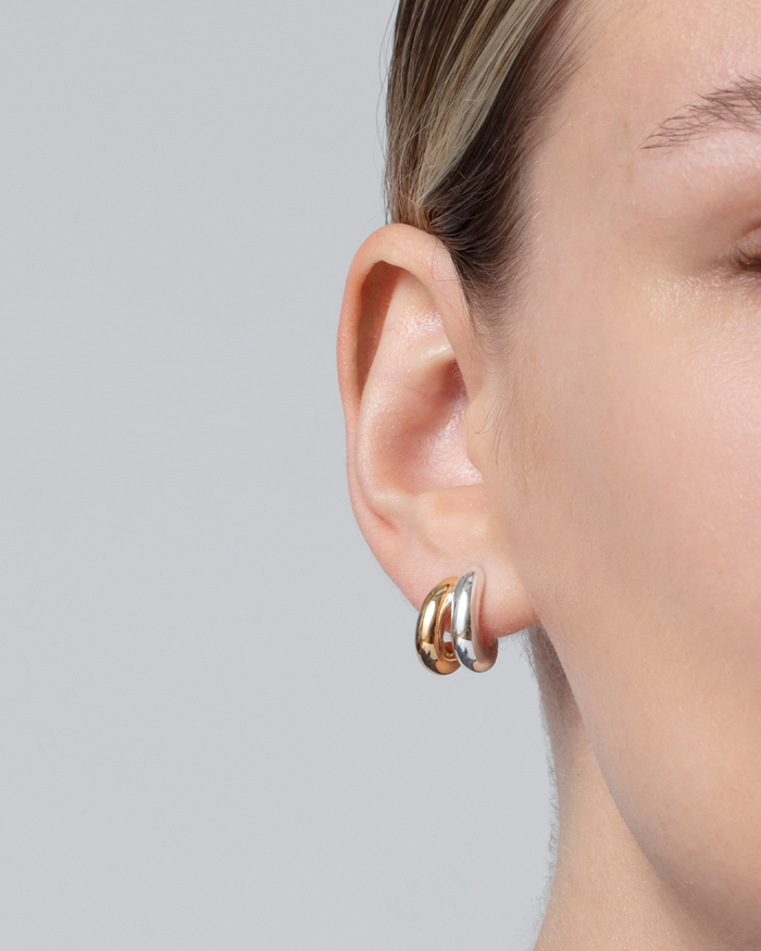 JENNY BIRD Mini Florence Earrings Two Tone Earrings For Women