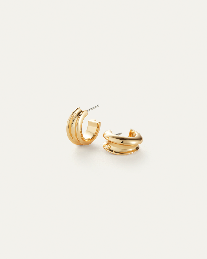 JENNY BIRD Mini Lennon Hoop Earrings Gold Hoop Earrings For Women