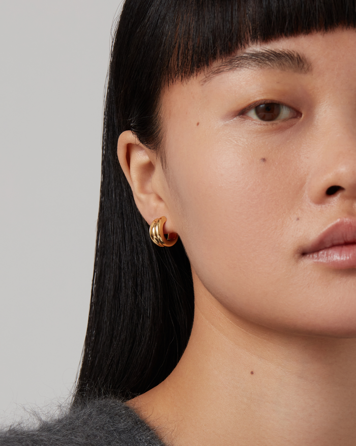 JENNY BIRD Mini Lennon Hoop Earrings Gold Hoop Earrings For Women