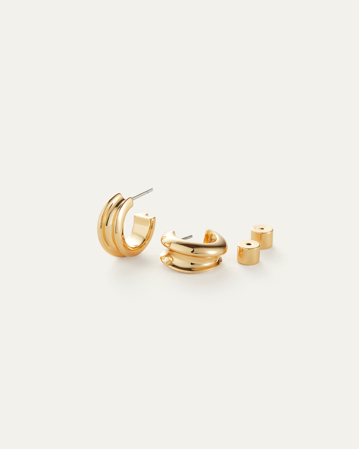 JENNY BIRD Mini Lennon Hoop Earrings Gold Hoop Earrings For Women