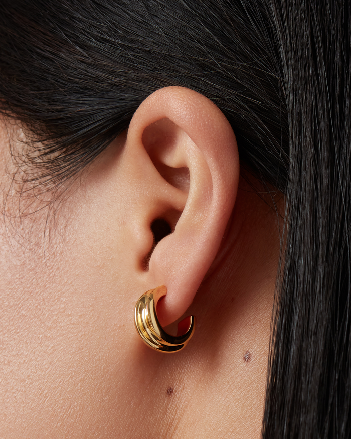 JENNY BIRD Mini Lennon Hoop Earrings Gold Hoop Earrings For Women