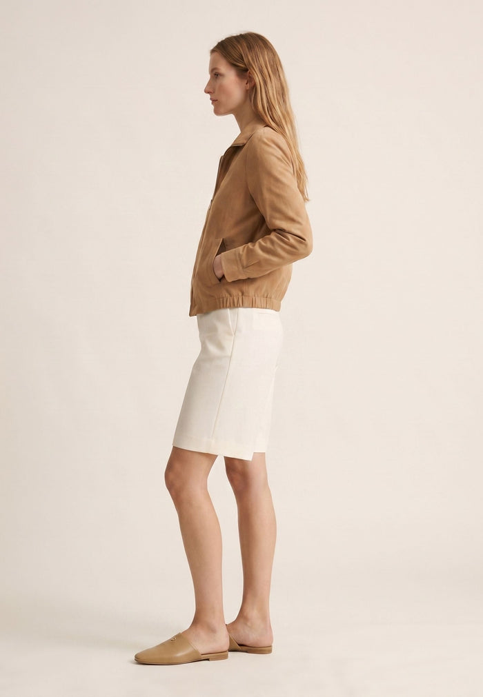 Minimalist Leather Mules - Beige
