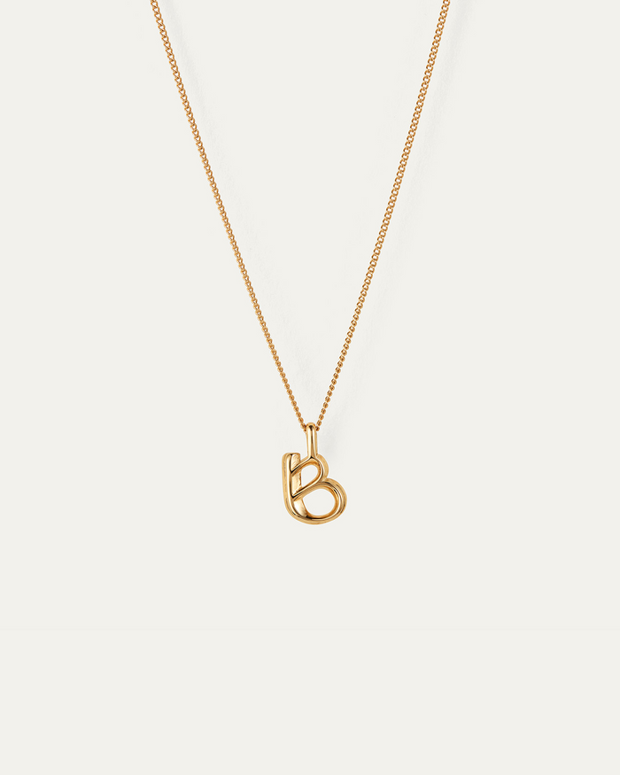 JENNY BIRD Waterproof Monogram Necklace - B Necklace For Women